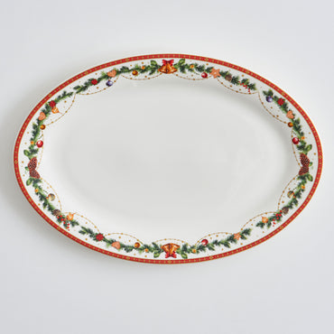 BELLS Platou servire, porțelan, L.36cm