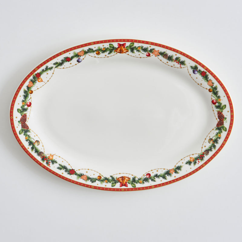 BELLS Platou servire, porțelan, L.36cm