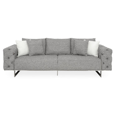 HAMPTON Canapea 3 locuri, 4 perne incluse, stofă