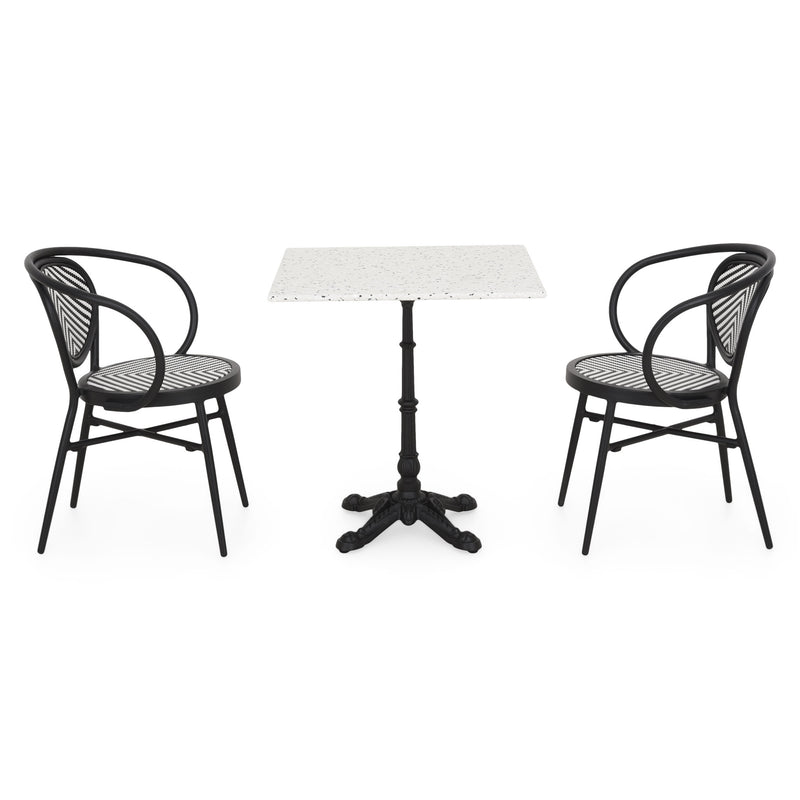 RIVA/SELINA Set mobilier terasă/grădină, 2 scaune și masă