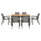 MARCUS/SILVIE Set mobilier terasă/grădină, 6 scaune și masă extensibilă
