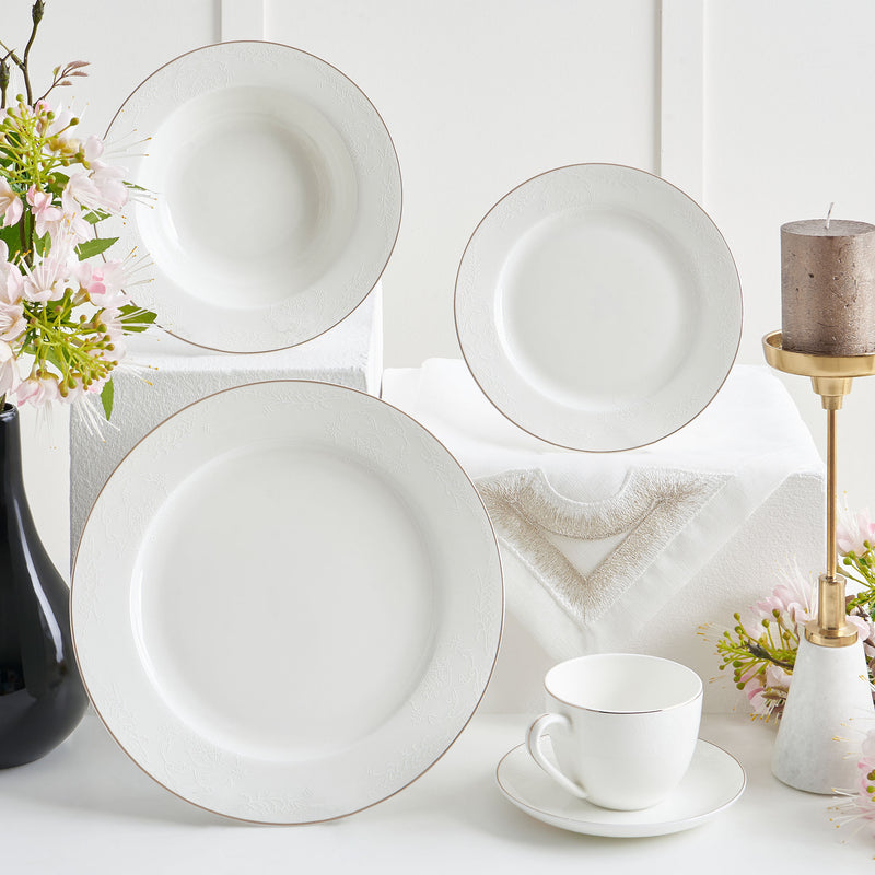 SELENA Set veselă, porțelan, 20 piese