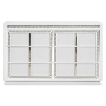 HOLLYWOOD Comodă 6 sertare, LED inclus