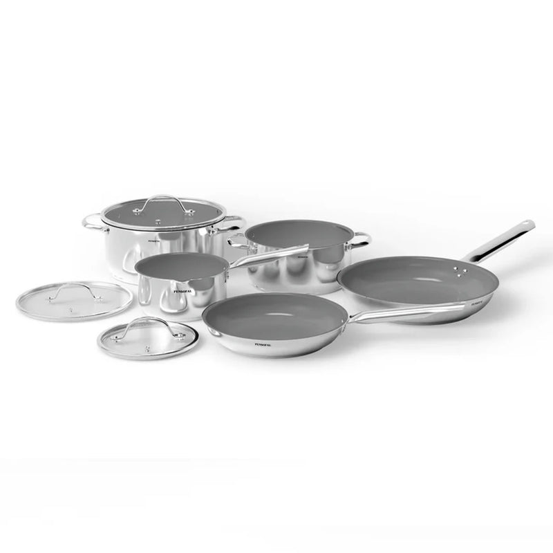 NEW ERA Set 5 vase pentru gătit, inox