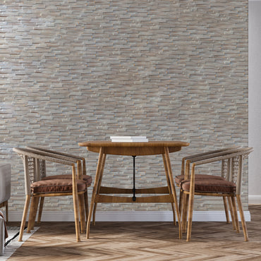 WOOD DECOR Set 10 panouri perete Silver Wave