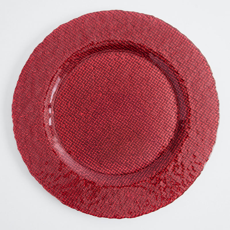 SHINE Platou, sticlă, D.33cm