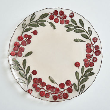 EUCALYPTUS Platou, sticlă, D.33cm