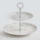 TIFFANY Platou supraetajat, porțelan, D.20/26cm
