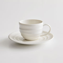 ECHO Ceașcă și farfurioară, porțelan, 90ml