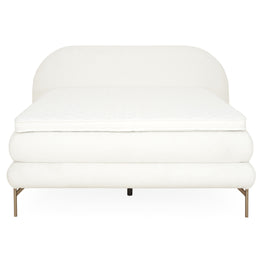 THAISA Pat tapițat 160x200cm cu saltea si topper incluse