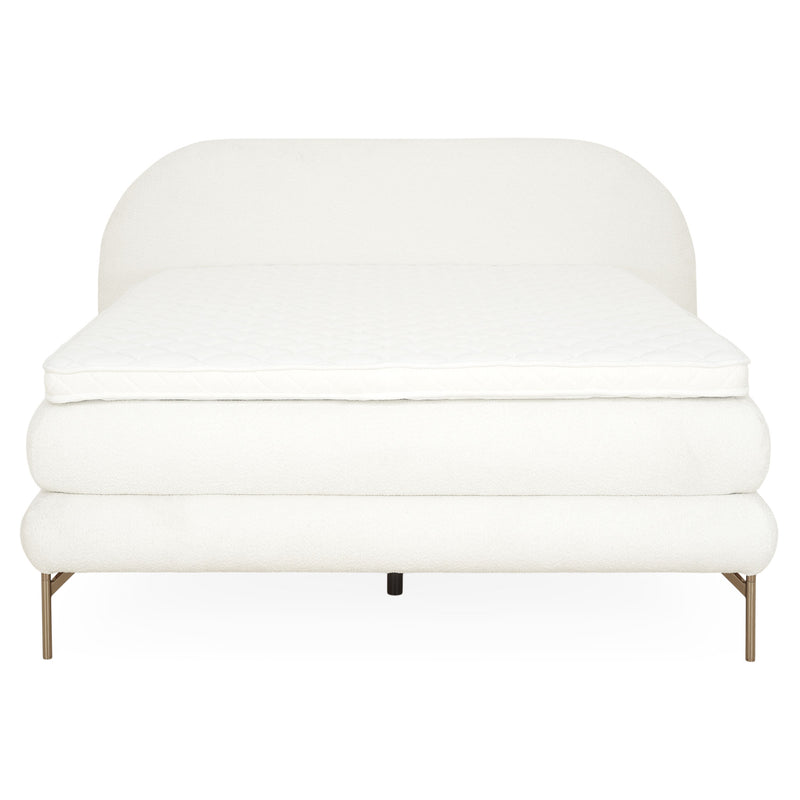 THAISA Pat tapițat 160x200cm cu saltea si topper incluse