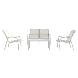 MARTA Set mobilier terasă/grădină, 2 fotolii, canapea și măsuță