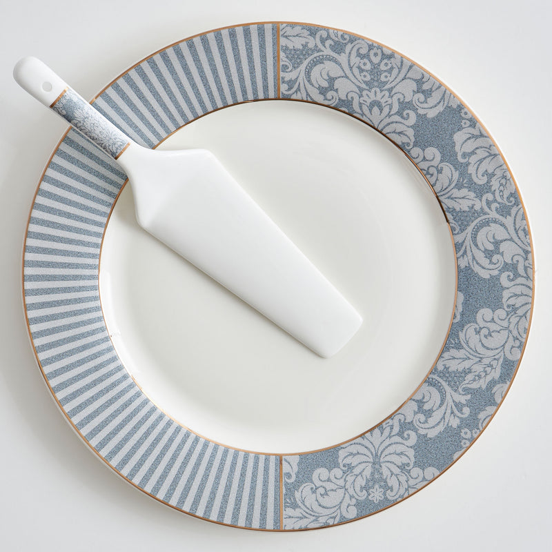 DAMASK Set platou cu paletă tort, porțelan