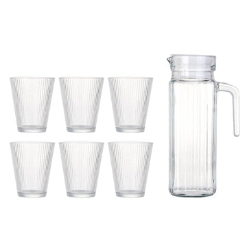 CHRYSLER Set 6 pahare și carafă, sticlă de la Mobexpert