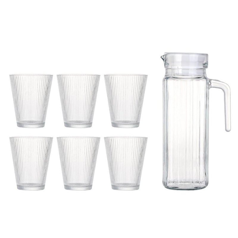 CHRYSLER Set 6 pahare și carafă, sticlă