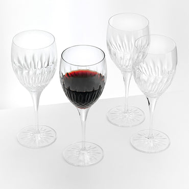 DIAMANTE Set 4 pahare vin roșu, 520ml