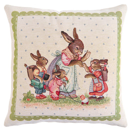 EASTER BUNNY FAMILY Pernă decorativă, 45x45cm