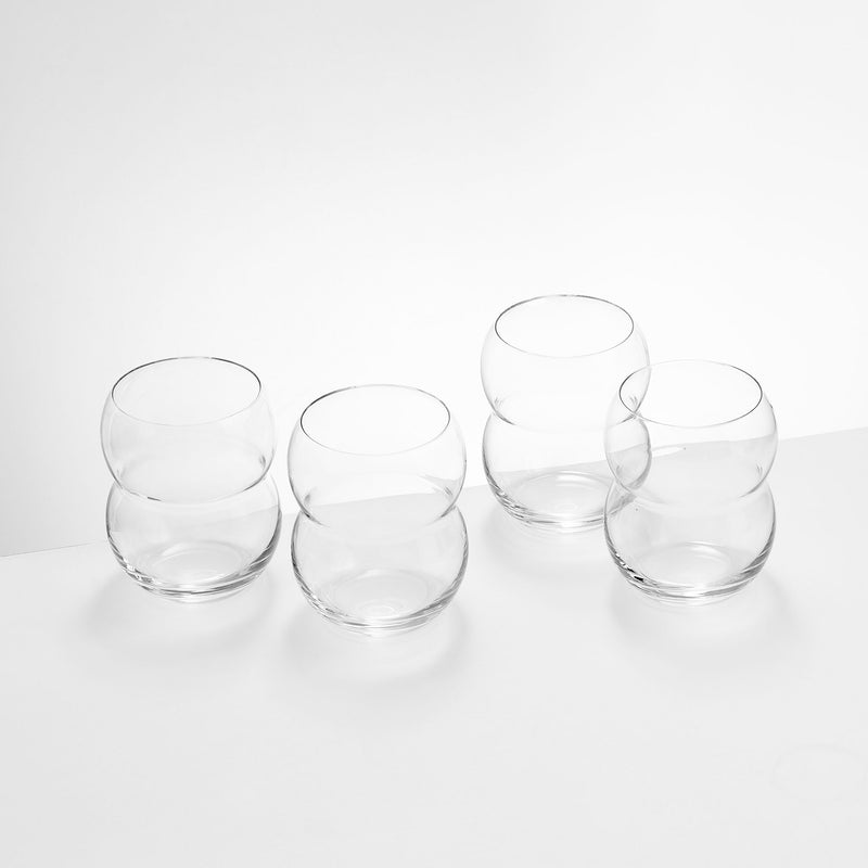 MATCHA LATTE Set 4 pahare matcha, sticlă, 515ml