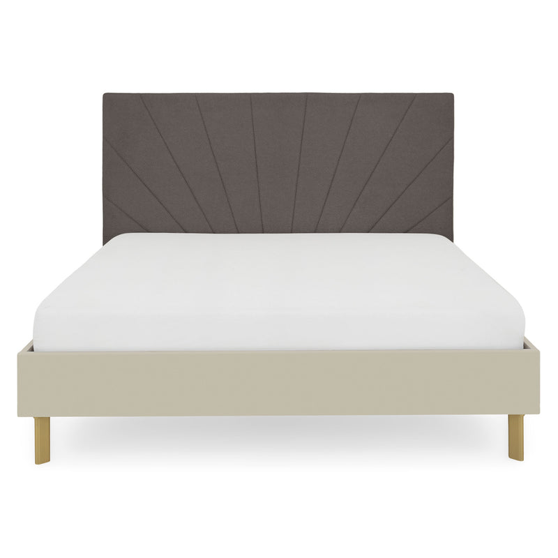 RING Pat cu tăblie tapițată 160x200cm, somieră inclusă