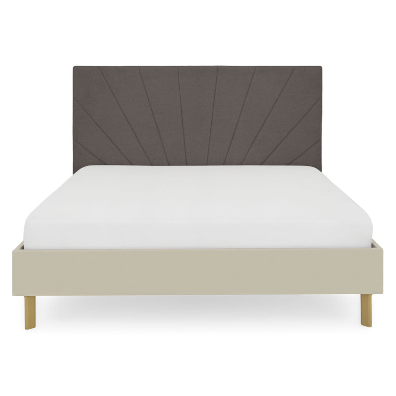 RING Pat cu tăblie tapițată 160x200cm, somieră inclusă