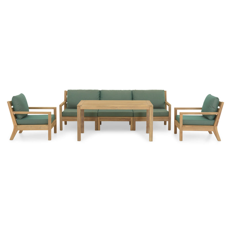 FRAME Set mobilier terasă/grădină, fotoliu, fotoliu 1 braț, element central și masă