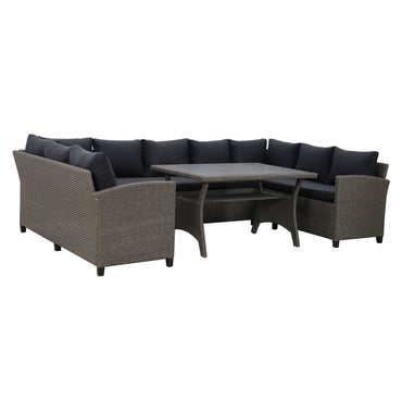 BAXTER Set mobilier terasă/grădină, colțar și masă