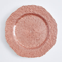 INFINITY Platou, sticlă, D.33cm