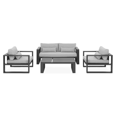 FERMO Set mobilier terasă/grădină, 2 fotolii, canapea și măsuță