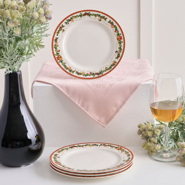 BELLS Set 4 farfurii desert, porțelan, D.19cm