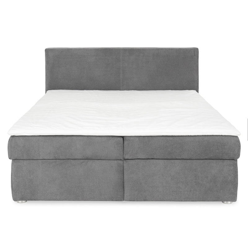GRETE Pat tapițat boxspring, 160x200cm, saltea inclusă