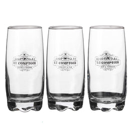 URBAN Set 3 pahare diverse băuturi, sticlă, 390ml