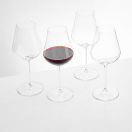 TENSE Set 4 pahare vin roșu, sticlă, 490ml