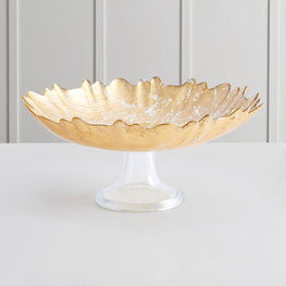 PALACE Bol cu picior, sticlă, D.33cm