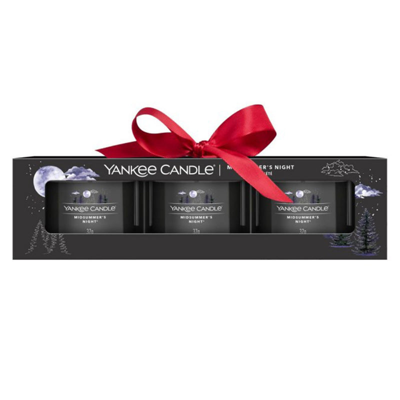 MIDSUMMERS NIGHT Set 3 lumânări parfumate mini
