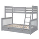 HALEY Set 2 paturi suprapuse copii, 97/137x190cm, somiere incluse