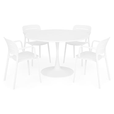 PLEZURO/MARCO Set mobilier terasă/grădină, 4 scaune și masă
