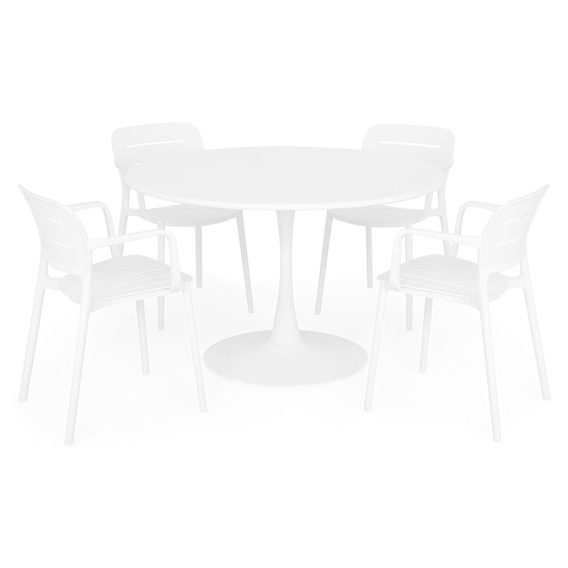 PLEZURO/MARCO Set mobilier terasă/grădină, 4 scaune și masă