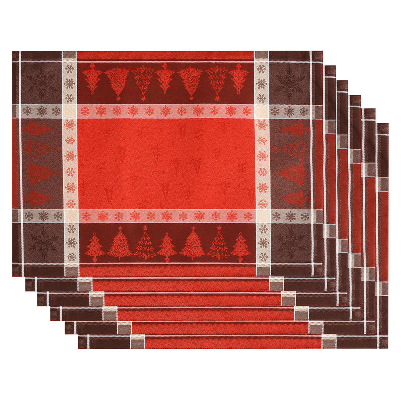 CHRISTMAS PINE Set 6 suporturi farfurie