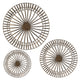 MEDALLION Set 3 decorațiuni perete