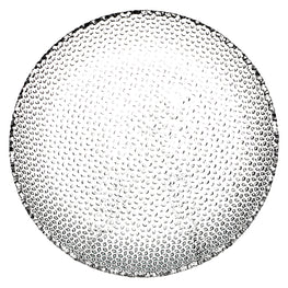 ISAAC Farfurie aperitiv, sticlă, D.19cm