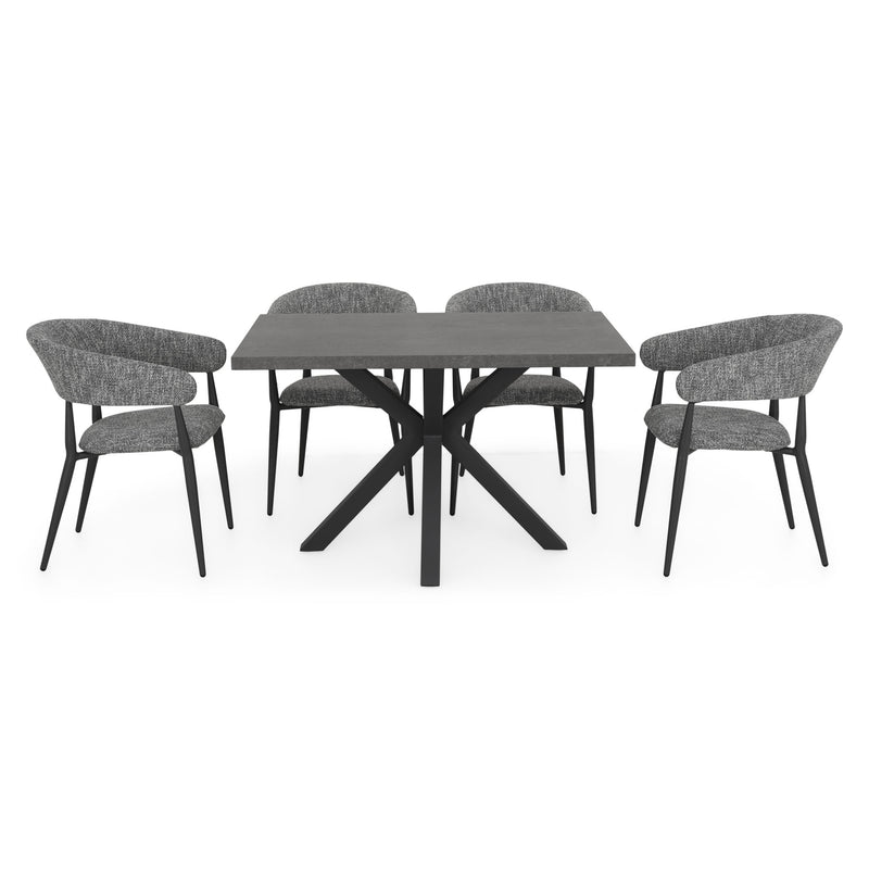 JAVA CERAMIC/NEXUS Set mobilier terasă/grădină, 4 scaune și masă