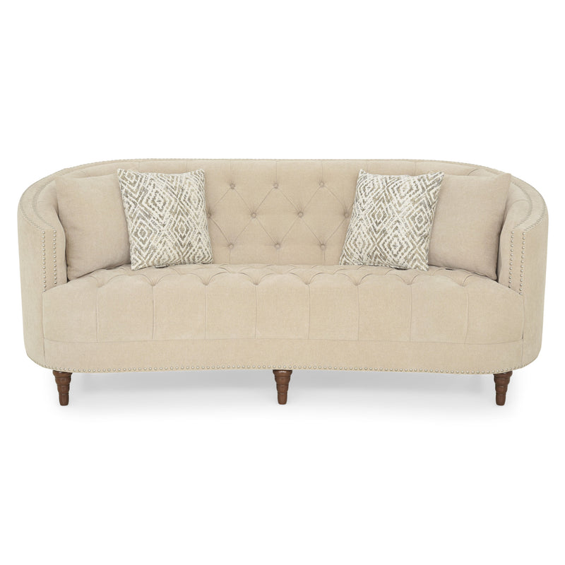 FOWEY Canapea 3 locuri, 4 perne decorative incluse, stofă