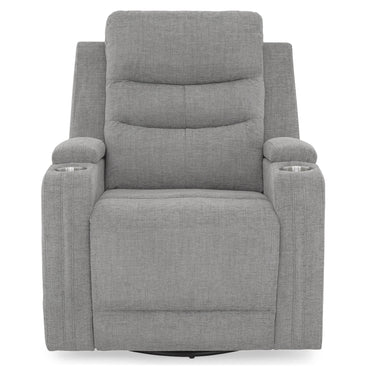 PARKER Fotoliu cu recliner electric și balans, suport pahare, stofă