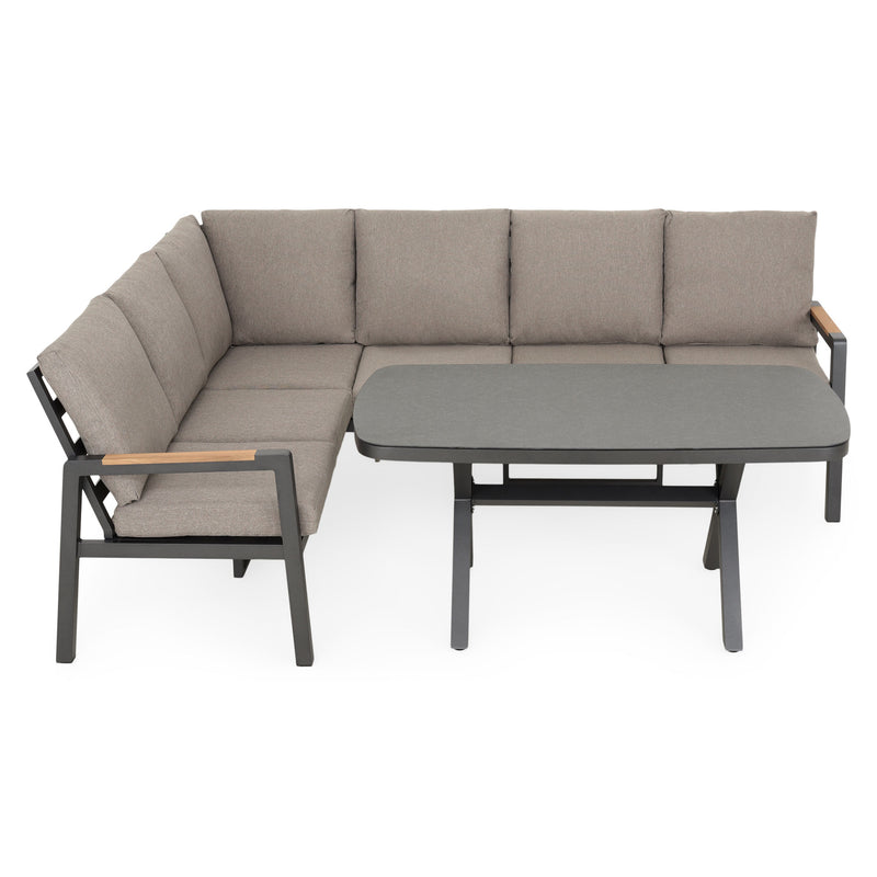 TREINTA Set mobilier terasă/grădină, colțar și masă