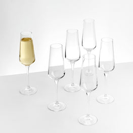 AVANT-GARDE Set 6 pahare șampanie, 180ml