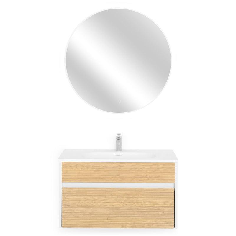 GLORIA/APOLLO Set mobilier baie, mască lavoar, lavoar și oglindă