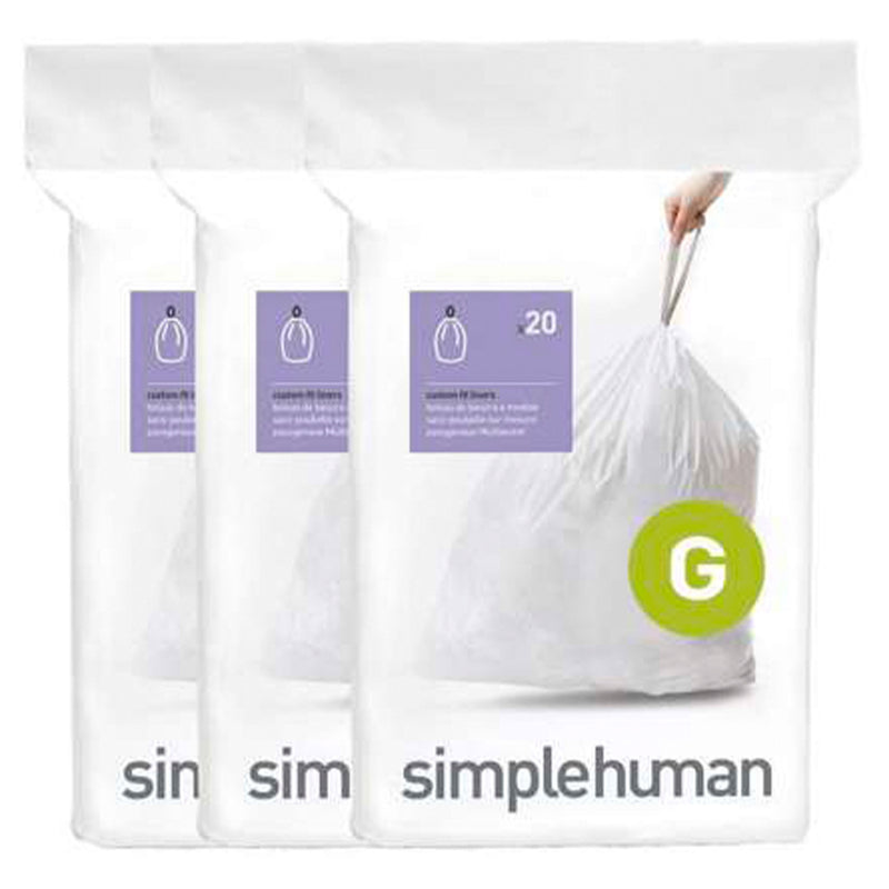 SIMPLEHUMAN Set 60 saci gunoi, 30L