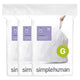 SIMPLEHUMAN Set 60 saci gunoi, 30L
