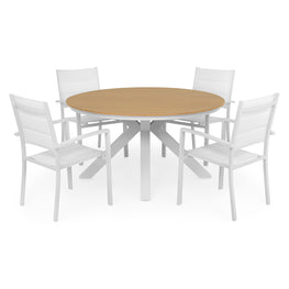 BAHIA/DRESDEN Set mobilier terasă/grădină, 4 scaune și masă