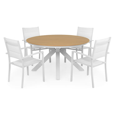 BAHIA/DRESDEN Set mobilier terasă/grădină, 4 scaune și masă